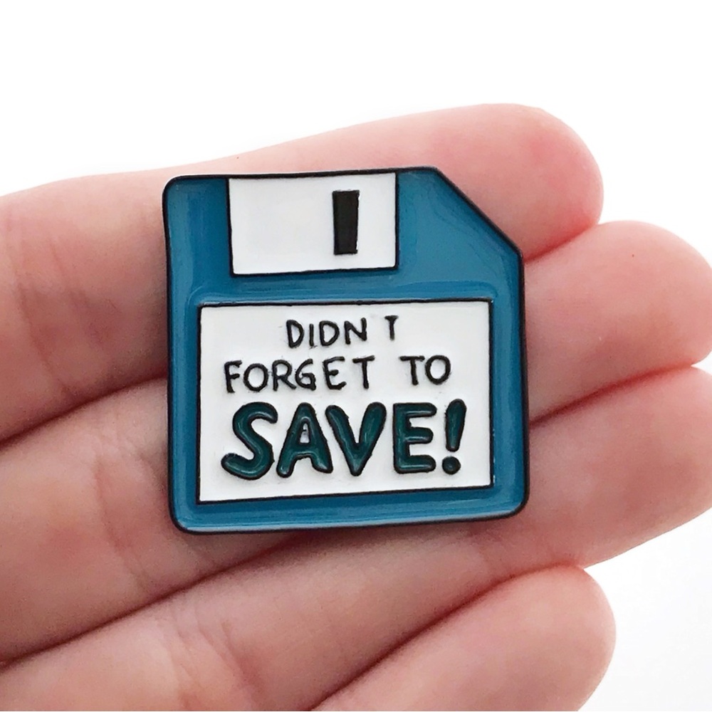 Floppy Disk Enamel Pin